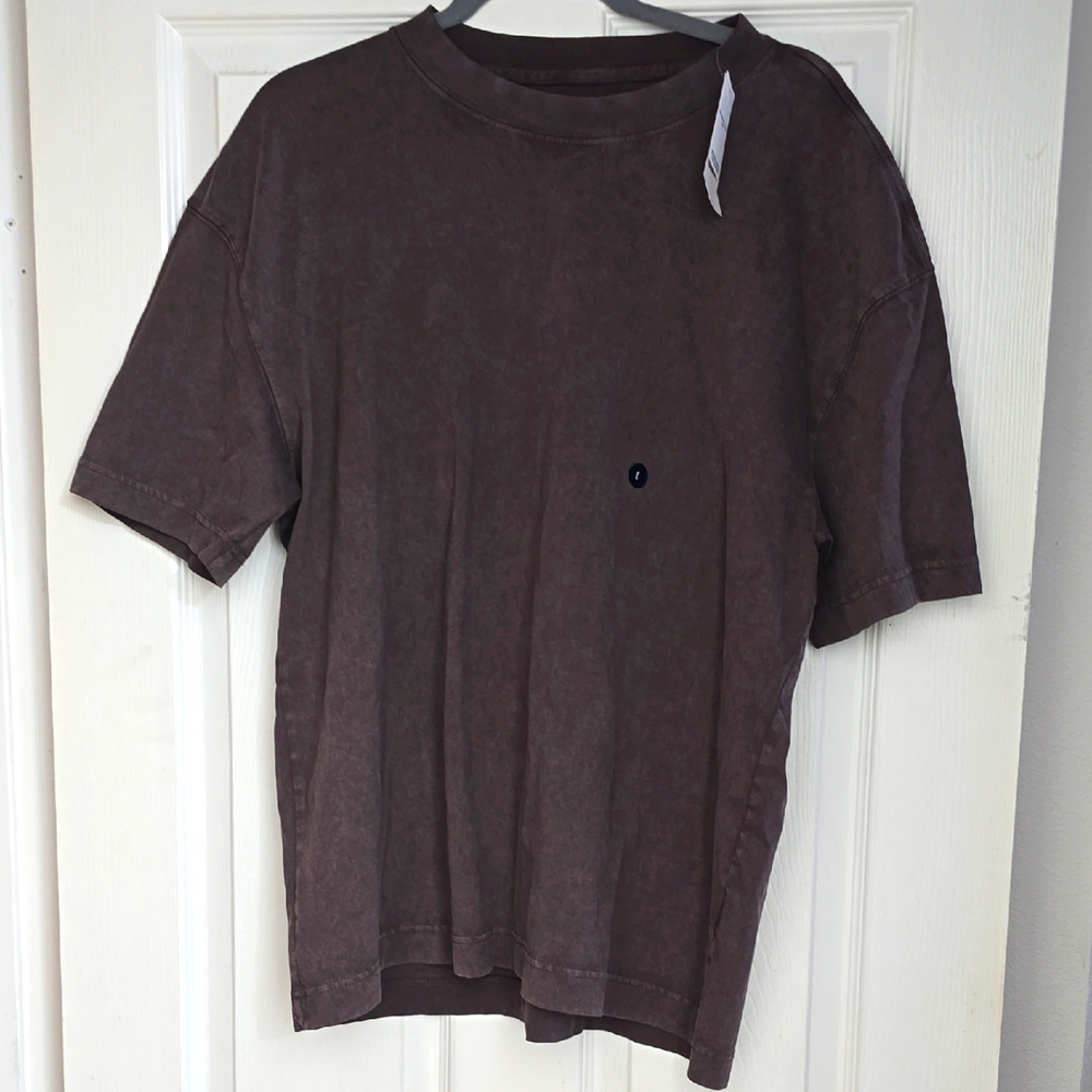 Hollister Heavyweight Boxy Fit Men's Brown T-Shirt